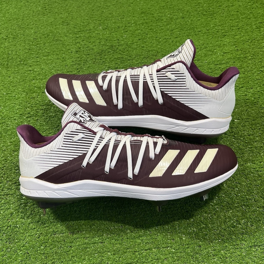 Texas A&M Team Issue Cleats SZ 13 Aggie Baseball Adida Afterburner 6 NWT maroon